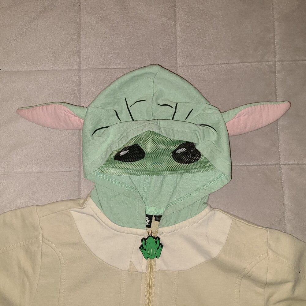 Star Wars Grogu Zip Up Hooded Sweatshirt - Picture 3 of 3